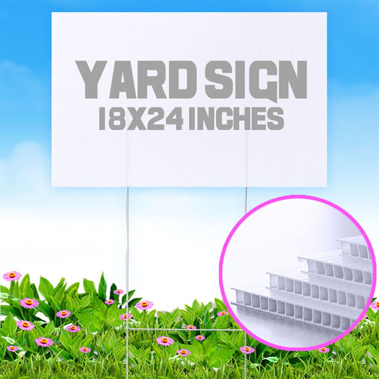 UV Printed Yard Sign – Durable, Weatherproof, and Vibrant 18x24IN